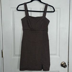 Hollister advanced stretch plaid mini dress